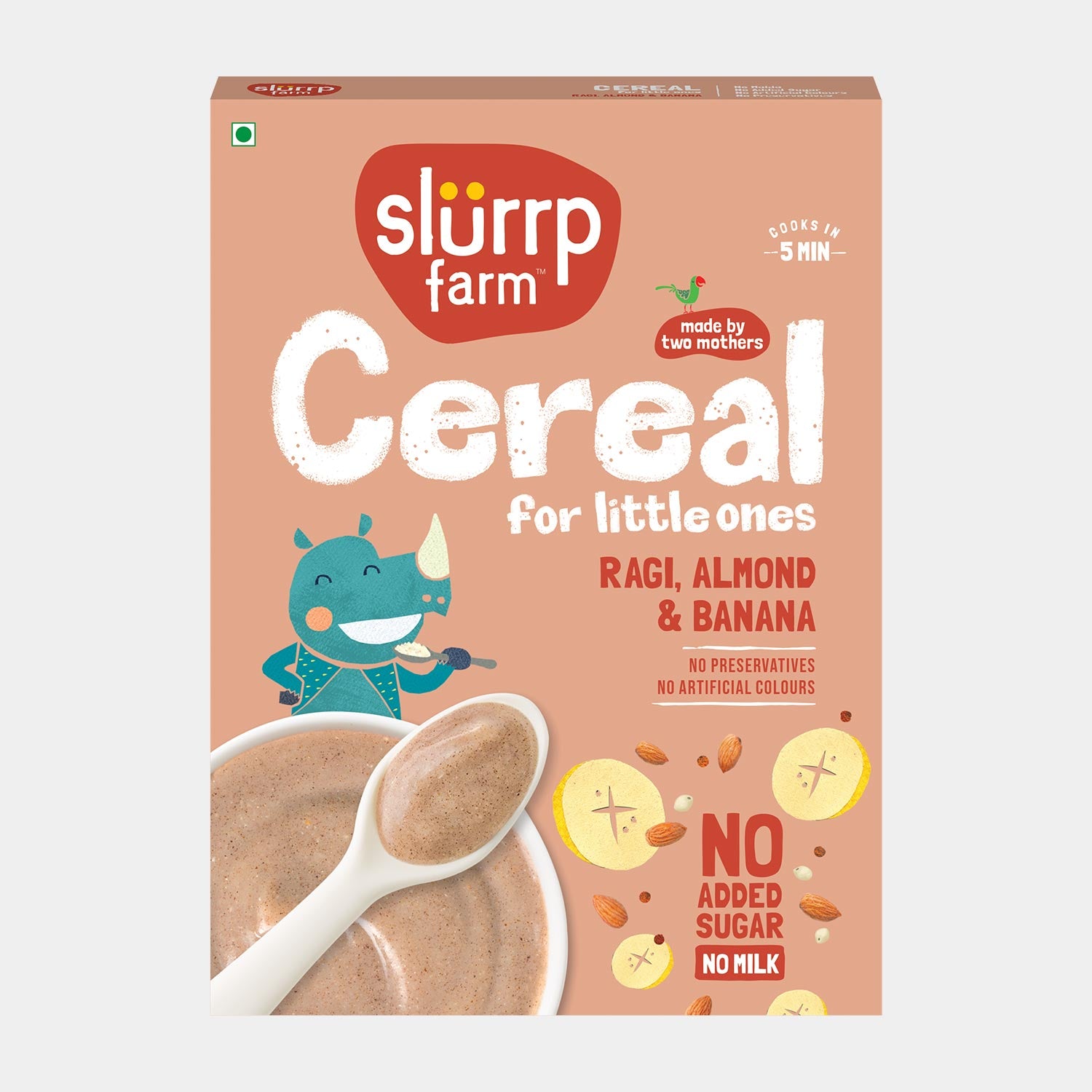 Cereal : Ragi, Almond and Banana Cereal